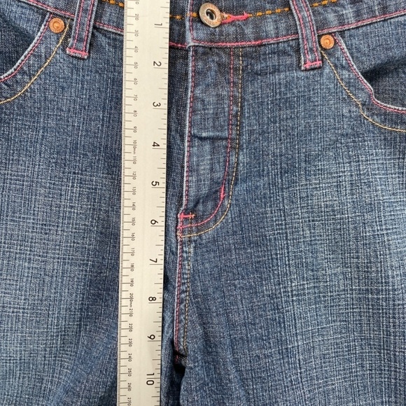 Hollywood The Jean People Jeans Women's Size 33 Vintage Washed Blue Straight Leg - Picture 5 of 15